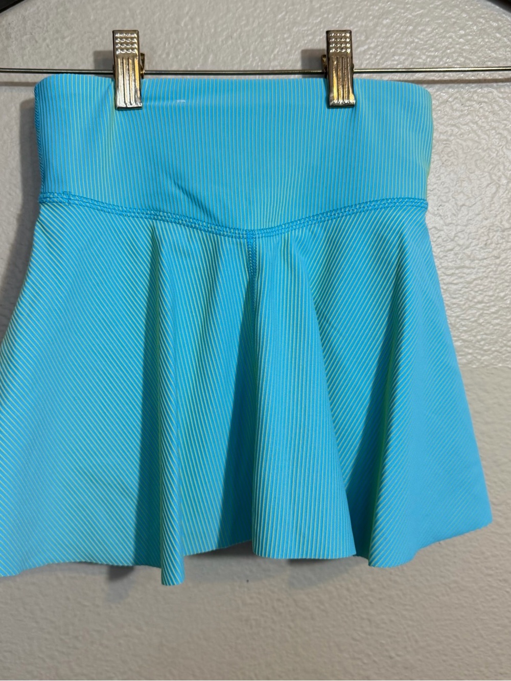 Girls Active Quick Dry High Rise Textured Ribbed Skort - Picture 4 of 5